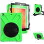 iPad 10.2 2020/2019 Case with Stand, [Built in Screen Protector] TSQ 3 Layer Heavy Duty Shockproof Hard Rugged Silicon Case with Hand Strap/Shoulder Strap for New iPad 10.2 8th/7th Generation,Green