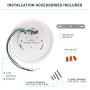 PARMIDA (4 Pack) 4 inch Dimmable LED Disk Light Flush Mount Recessed Retrofit Ceiling Lights, 10W (60W Replacement), 650lm, Installs into Junction Box, ENERGY STAR & ETL-Listed, 3000K (Soft White)