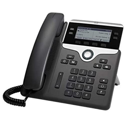 Cisco IP Phone 7841 with Multi-Platform Phone Firmware, 3.5-inch Grayscale Display, Class 1 PoE, Supports 4 Lines (CP-7841-3PW-NA-K9=)