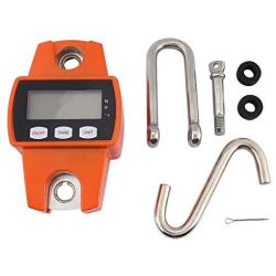 Hanging Weighting Scale, Portable LCD Digital Electronic Mini Heavy Duty Crane Scale 300kg for Farm, Hunting, Bow Draw Weight with Accurate Sensor