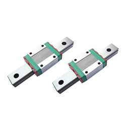 TEN-HIGH Linear Rail, 2pcs CNC Parts MR9 MGN9 Miniature Linear Guide Rail Way Slide 120mm+2pcs MGN9C Slider Miniature Linear Motion Guide Way