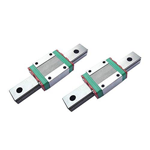 TEN-HIGH Linear Rail, 2pcs CNC Parts MR9 MGN9 Miniature Linear Guide Rail Way Slide 120mm+2pcs MGN9C Slider Miniature Linear Motion Guide Way