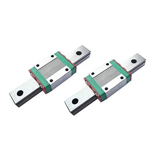 TEN-HIGH Linear Rail, 2pcs CNC Parts MR9 MGN9 Miniature Linear Guide Rail Way Slide 120mm+2pcs MGN9C Slider Miniature Linear Motion Guide Way