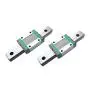 TEN-HIGH Linear Rail, 2pcs CNC Parts MR9 MGN9 Miniature Linear Guide Rail Way Slide 120mm+2pcs MGN9C Slider Miniature Linear Motion Guide Way