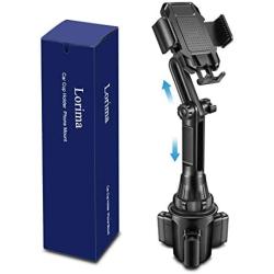 Lorima Car Cup Holder Phone Mount - Adjustable Cupholder Cell Phone Holder for Smartphone iPhone 11 Pro/XR/Xs/XS Max/X/8/7Plus/Galaxy/Xperia/Samsung