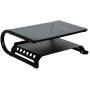YYOKB Monitor Stand Riser, 2 Tier Desk Monitor Stand with Vented Metal for Laptop, Computer, iMac, PC, Printer, Ergonomic Desk Organizer