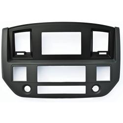 SLATE GREY Black and Silver Aftermarket Stereo Radio Double Din Dash Install Kit Compatible with Dodge Ram 2006 2007 2008 2009