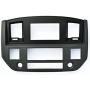 SLATE GREY Black and Silver Aftermarket Stereo Radio Double Din Dash Install Kit Compatible with Dodge Ram 2006 2007 2008 2009