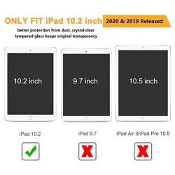 OKP [2 Pack] New Screen Protector for iPad 8th Generation 10.2 inch (2020 Release)/ iPad 7th Generation (2019), Clear Tempered Glass Film with Anti-Scratch/High Definition/Bubble Free