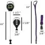 ID Stronghold Secure Badge Holder Duolite - RFID Blocking 2 Card ID Badge Holder with Lanyard and Retractable Reel - Pack of 9 Sets - Heavy Duty Plastic Badge Protector - FIPS 201 Approved