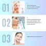 Blackhead Remover Electric Facial Pore Cleaner with 4 Changeable Functional Probes - Rechargeable Blackhead Suction Extractor Tool for men &women (Blue)