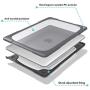 ProCase MacBook Pro 16 Case 2019 A2141 with Touch Bar & Touch ID, Heavy Duty Slim Hard Shell Dual Layer Protective Cover with Fold Kickstand for MacBook Pro 16 Inch 2019 Release -Grey