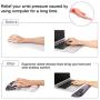 iLeadon Keyboard Wrist Rest Pad and Mouse Wrist Rest Support Mouse Pad Set, Non Slip Rubber Base Wrist Support with Ergonomic Raised Memory Foam for Easy Typing & Pain Relief, Abstract Cubes