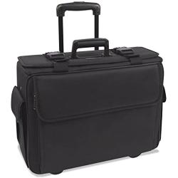 STEBCO 261710BLK Rolling Catalog/Computer Case, Nylon, 18 x 8 x 13, Black (STB261710BLK)