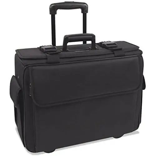 STEBCO 261710BLK Rolling Catalog/Computer Case, Nylon, 18 x 8 x 13, Black (STB261710BLK)