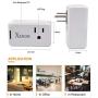 Xenon Mini WiFi Smart Plug, Works with Alexa and Google Home,No Hub Required, Timer Plug, Remote Control Your Devices from Anywhere, 2-Pack