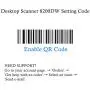 Handsfree 2D 1D Barcode Scanner,Alacrity QR Omnidirectional Desktop Bar Code Reader Scanner, Capture Barcodes from Mobile Phone Screen, White