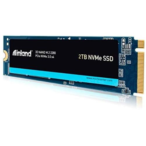 Inland Premium 2TB SSD 3D NAND TLC M.2 2280 PCIe NVMe 3.0 x4 Internal Solid State Drive, Read/Write Speed up to 3200MB/s and 2900MB/s, 3200 TBW