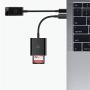 nonda USB C to SD Card Reader, SD/MicroSD to USB C Card Reader Adapter [Thunderbolt 3] Compatible with iPad Pro 2020, MacBook Pro 2019, MacBook Air 2020, Galaxy S10/S9, Surface Book 2 and More, Black