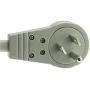 6 Outlet Surge Protector 15A 120V with Flat Rotating Plug 6ft Power cord 3 Prong 6 Outlet Power Strip with 6 Feet Power Cable and 360 Degree Rotating Plug, Gray CNE471551 (2 Pack)
