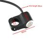 LMoDri Motorcycle Switches 7/8'' 22mm Handlebar Mount Switch Headlight Hazard Brake Light Power ON-Off with Indicator Light (Blue Light)