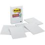 Post-it Super Sticky Notes, 4x6 in, 3 Pads, 2x the Sticking Power, White with Blue Grid Lines, Recyclable (660-SSGRID)