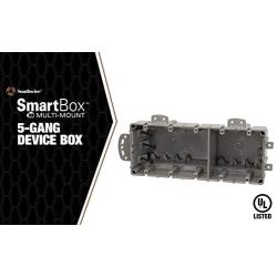 Madison Electric Products MSBMMT5G 5 Gang Multi Mount Device Box with Depth Adjustable, Heavy Duty 42lb