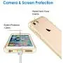 JETech Case for iPhone 6 Plus and iPhone 6s Plus 5.5-Inch, Shock-Absorption Bumper Cover, Anti-Scratch Clear Back (Gold)