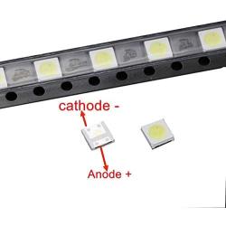 ACHICOO 50/100 Pcs Dio-des TV Backlight 2W 6V / 1W 3V 3535 SMD LED Televisao Cold White Backlit LCD Backlight for TV 2W 6V 100Pieces Electronic Phone Computer Products for Travel/Work