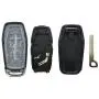 Smart Key Fob Shell Case Fit for Ford Fusion Mustang Explorer Edge 5 Buttons Keyless Entry Remote Key Fob Cover Housing (Black)