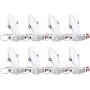 TORCHSTAR Basic Series 8-Pack 12W Recessed Lights 6 Inch with Junction Box, Dimmable Ultra Thin LED Downlight, 100W Eqv., ETL & Energy Star Listed, 4000K Cool White, 5 Years Warranty