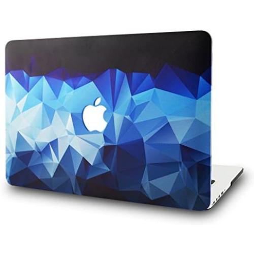 KECC Laptop Case Compatible with MacBook Pro 13'' (2021/2020/2019/2018/2017/2016) Plastic Hard Shell Cover A2338 M1 A2289 A2251 A2159 A1989 A1706 A1708 Touch Bar (Blue Diamond)