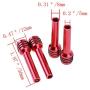 Possbay 4Pcs Interior Door Lock Knob Pull Pins Aluminum for Car SUV Truck Auto