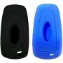 Car Key Fob Skin Cover 2 Pieces Keyless Remote Holder Protector Case Replacement for Ford Fusion 5 Buttons F150 F250 F350 F450 F550 Edge Explorer Mustang F-150 Raptor(Black Blue) Car Key Fob Skin Cover 2 Pieces Keyless Remote Holder Protector Case Replacement for Ford Fusion 5 Buttons F150 F250 F350 F450 F550 Edge Explorer Mustang F-150 Raptor(Black Blue)