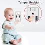 High Speed USB Outlet Charger, Total 4.8A Quick Charging Capability, Child Proof Safety Duplex Receptacle 15Amp, Tamper Resistant Outlet Wall Plate Included bekca KT48 4.8A USB Outlet 10 pack