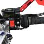 Taiss 12V 7/8″(22mm) Universal Motorcycle Handlebar Switch for U5 U7 U2 Motorcycles Scooter Electrombile Motorbike Headlight Red On Off Button F001-R