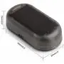 Solar Power Dummy Car Alarm Red LED Light Simulate Imitation Security System Warning Anti-Theft Flash Blinking Lamp