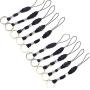 YOUOWO 10 pcs Nylon Lanyards for USB Flash Drive Cell Phone Key ipod mp3 mp4 ID card badge and other Small Electronic Devices Can disassemble Phone Charms detachable lanyard (10 PACK)