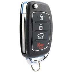 Flip Key fits 2013-2015 Hyundai Santa Fe Keyless Entry Remote Fob (95430-4Z100, TQ8-RKE-3F04)