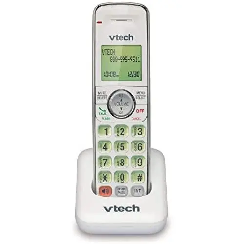 VTech CS6409-17 Accessory Cordless Handset, White | Requires a VTech CS6419 or CS6429 Series Cordless Phone System to Operate