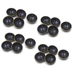 Antrader 1-1/5'' x 1'' Household Upholstery Nails, Furniture Round Head Thumb Tack, Antique Brass, Pack of 20