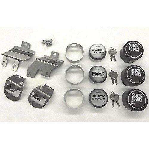 Slick Locks 2014+ Ford Transit Connect Kit Complete with Spinners, Weather Covers & Locks