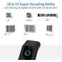 Portable Handheld Bluetooth Wireless Barcode Scanner with Stand, 2D Bar Code Reader 400m Transmission Distance CMOS Imager Read 1D, 2D, QR Code, Data Matrix, PDF417 for Windows Mac Linux
