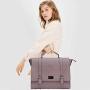 Briefcase for Women, 15.6 17 Inch Laptop Bag Business Work Bag Crossbody Bags College Satchel Purse with Professional Padded Compartment for Tablet Notebook Ultrabook, purple