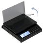110 lb (50 kg x 1 g) Digital Postal Scale, Piece Counting, Wide Weighing Pan, Backlit LCD, AC Adapter, Multiple Weight Unit, Capacity: Max 50 kg (110 lb), Min 5 g (0.2 oz), Readability 1 g (0.1 oz)