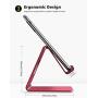 Lamicall Cell Phone Stand, Phone Dock : Cradle, Holder, Stand, Compatible with Phone 12 Mini 11 Pro Xs Xs Max Xr X 8 7 6 6s Plus 5 5s 5c All Android Smartphone Charging, Accessories Desk - Red