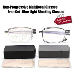 Portable Folding Progressive Multifocal Reading Glasses Compact Readers Eyewear