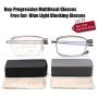 Portable Folding Progressive Multifocal Reading Glasses Compact Readers Eyewear