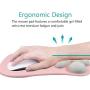 Cat Paw Mouse Pad with Wrist Support Soft Silicone Wrist Rests Wrist Cushion Comfort Mouse Pad Computer Mouse Mat Desk Decor Green(10.7x7.8x0.9) (Pink)