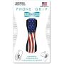 LoveHandle Phone Grip for Most Smartphones and Mini Tablets, American Wavy Flag Design Elastic Strap with Black Base, lh-01-americanwavyflag